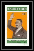 91833d Niger Poste Aerienne PA N° 147 Gamal Abdel Nasser 1971 Egypt Non Dentelé Imperf ** MNH - Niger (1960-...)
