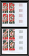 92916e Congo PA N°182/183 Jeux Africains Lagos 1974 Athletisme Course Running Non Dentelé ** MNH Imperf Bloc 4 - Mint/hinged