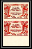 92871 Cameroun N°359 Anniversaire Reunification 1962 Essai Proof Non Dentelé ** (MNH Imperf) Paire  - Kameroen (1960-...)