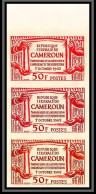 92870 Cameroun N°359 Anniversaire Reunification 1962 Essai Proof Non Dentelé ** (MNH Imperf) Bande De 3 - Cameroun (1960-...)