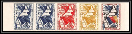 92851 Cameroun N°310 Independance 1960 Drapeau Flag Essai Proof Non Dentelé ** MNH Imperf Bande De 5 - Cameroun (1960-...)