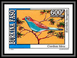 92764c Burkina Faso N°930 Passereaux Estrilda Bengala Astrild Oiseaux (birds) Non Dentelé ** MNH Imperf  - Songbirds & Tree Dwellers