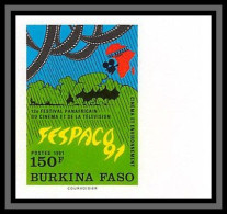 92761c Burkina Faso N°833 Fespaco 91 Festival De Cinema Et Television 1991 Non Dentelé ** MNH Imperf  - Burkina Faso (1984-...)