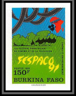 92761b Burkina Faso N°833 Fespaco 91 Festival De Cinema Et Television 1991 Non Dentelé ** MNH Imperf  - Cinéma