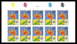 92760 Burkina Faso 771 Seoul 88 Jeux Olympiques Olympic Games Torche Torch 1988 Non Dentelé ** MNH Imperf Bloc 10 - Burkina Faso (1984-...)