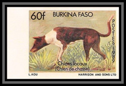 92759d Burkina Faso N° 809 Chien De Chasse 1989 Hunting Dog Non Dentelé ** MNH Imperf  - Burkina Faso (1984-...)