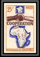 92753c Dahomey N° 213 Coopération Avec Le France 1964 Non Dentelé ** MNH Imperf  - Emissioni Congiunte