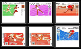 92757d Congo PA N°210/215 Année Preoolympique Jeux Olympic Games Montreal 76 1976 Non Dentelé ** MNH Imperf - Mint/hinged