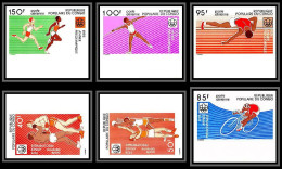 92757d Congo PA N°210/215 Année Preoolympique Jeux Olympic Games Montreal 76 1976 Non Dentelé ** MNH Imperf - Ongebruikt