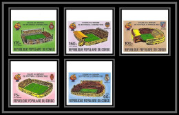 92752c Congo 1981 PA N° 280/285 Football Soccer Espana 82 Wold Cup 1982 Non Dentelé ** MNH Imperf Mi 883/887 - 1982 – Espagne