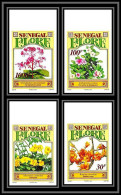 92748c Sénégal N°1118/1121 Bombax Pervenche Allamanda Fleurs Flowers Non Dentelé ** MNH Imperf  - Senegal (1960-...)