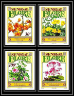92748b Sénégal N°1118/1121 Bombax Pervenche Allamanda Fleurs Flowers Non Dentelé ** MNH Imperf  - Altri & Non Classificati