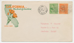 Illustrated Cover USA 1939 Golden Poppy - Calfornia - Other & Unclassified