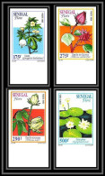 92749c Sénégal N°1169/1172 Coton Oseille Nenuphar Cotton Sorrel Water Lily Fleurs Flowers Non Dentelé ** MNH Imperf - Senegal (1960-...)