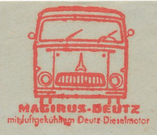 Meter Cut Germany 1961 Truck - Magirus Deutz - Camion