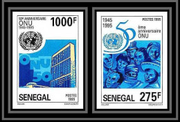 92744b Sénégal N°1149/1150 ONU Uno Nations Unies United Nations 1996 Non Dentelé ** MNH Imperf  - Sénégal (1960-...)