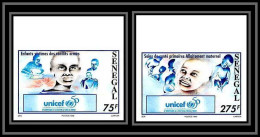 92742c Sénégal N°1191/1192 Unicef ONU UNO L'enfance Enfants Children Child 1996 Non Dentelé ** MNH - Sénégal (1960-...)