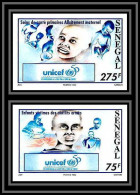 92742b Sénégal N°1191/1192 Unicef ONU UNO L'enfance Enfants Children Child 1996 Non Dentelé ** MNH - Other & Unclassified