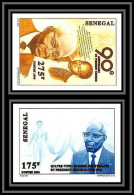 92741b Sénégal N°1217 A/B President Senghor 1996 Non Dentelé ** MNH Imperf  - Senegal (1960-...)