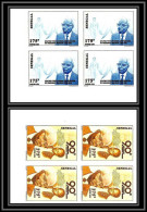 92741a Sénégal N°1217 A/B President Senghor 1996 Non Dentelé ** MNH Imperf Bloc 4 - Sénégal (1960-...)