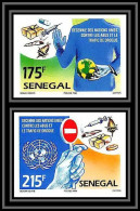 92740b Sénégal N°1184/1185 Nations Unies Trafic Drogue Drug Trafficking Onu Uno Non Dentelé ** MNH Imperf  - Senegal (1960-...)