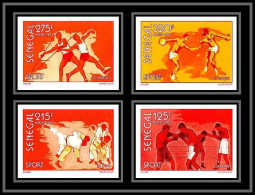 92736b Sénégal N°1173/1176 Sport Boxe Judo Javelot Javelin Discus Disque 1995 Non Dentelé ** MNH Imperf - Sénégal (1960-...)