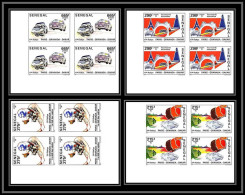 92734a Sénégal N°1165/1168 Paris Grenade Dakar Voitures Cars Moto Tour Eiffel 1995 Non Dentelé ** MNH Bloc 4 - Cars