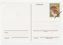 Postal Stationery Austria 1989 - Specimen Mushroom - Pilze