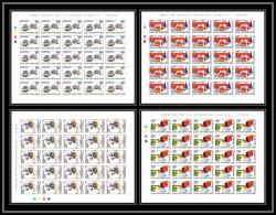 92734 Sénégal N°1165/1168 Paris Grenade Dakar Voiture Cars Moto Tour Eiffel 1995 Non Dentelé ** MNH Imperf Feuille Sheet - Sénégal (1960-...)