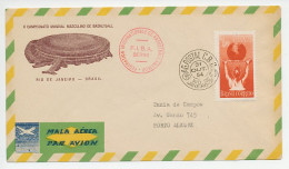 Cover / Postmark Brazil 1954 World Championship Basketball - Altri & Non Classificati