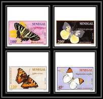 92731c Sénégal N°1161/1164 Papillons Schmetterlinge Butterfly 1993 Non Dentelé ** MNH Imperf - Butterflies