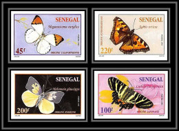 92731b Sénégal N°1161/1164 Papillons Schmetterlinge Butterfly 1993 Non Dentelé ** MNH Imperf - Vlinders