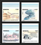92730c Sénégal N°1104/1107 Sauvegarde Monuments Historiques Cultural UNESCO Gorée 1994 Non Dentelé ** MNH Imperf - Sénégal (1960-...)