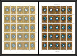 92721 Russie Russia Urss Cccp N°5105 Football Soccer 1984 Neuf ** Mnh Recto Verso Double-sided Printing Feuille Sheet - Errors & Oddities