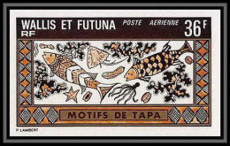92544 Wallis Et Futuna PA N°60 Artisanat Motifs De Tapa Tapas Géométriques Craft Non Dentelé Imperf ** MNH - Imperforates, Proofs & Errors