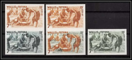 92540a Wallis Et Futuna N°157B Kava Boisson Traditionnelle 1957 Traditional Drink Essai Proof Non Dentelé Imperf ** MNH - Unused Stamps
