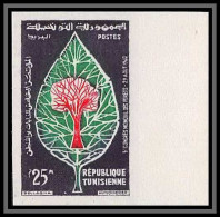 92529a Tunisie N°522 Congrès Mondial Forestier Forets Arbre Trees 1960 World Forestry Congress Non Dentelé Imperf ** MNH - Tunisie (1956-...)