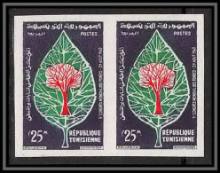 92529a Tunisie N°522 Congrès Mondial Forestier Forets Arbre Trees 1960 World Forestry Congress Non Dentelé Imperf ** MNH - Tunisie (1956-...)