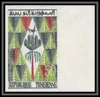 92528 Tunisie N°523 Congrès Mondial Forestier Forets Arbres Trees 1960 World Forestry Congress Non Dentelé Imperf ** MNH - Tunesien (1956-...)