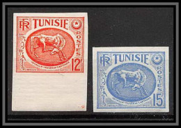 92519 Tunisie (tunisia) N°343B Intaille Musée De Carthage Faune (Animals Fauna) Essai Proof Non Dentelé Imperf ** MNH  - Neufs