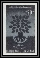 92524 Tunisie (tunisia) N°502/503 Année Mondiale Du Réfugié Refugees 1960 Colombe Dove Non Dentelé Imperf ** MNH - Tunesien (1956-...)