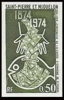 92507 Saint Pierre Et Miquelon N°437 Caisse D'Epargne 1974 Billets Bank Notes Essai Proof Non Dentelé Imperf ** MNH  - Non Dentelés, épreuves & Variétés