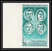 92371f Haute-Volta N°238 Année Contre Le Racisme Against Racism 1971 Essai Proof Non Dentelé Imperf ** MNH - Upper Volta (1958-1984)