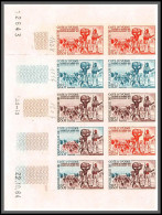 93602 Cote D'ivoire N°229 Courrier Korhogo Journée Du Timbre Stamp's Day 1964 Bloc 10 Coin Daté Essai Proof Non Dentelé - Costa De Marfil (1960-...)