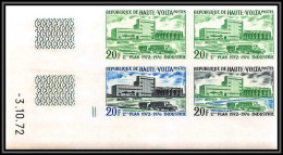 93376 Haute Volta N°275 Industrie Factory 1972 Coin Daté Essai Proof Non Dentelé Imperf ** MNH - Fabrieken En Industrieën