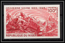93356 Niger PA N°116 Croisère Noire Camion Truck Essai Proof Non Dentelé Imperf ** MNH 1969 - Voitures
