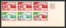 93330 Polynesie N°14 Hotel Des Postes De Papete Bloc 6 Essai Proof Non Dentelé Imperf ** MNH 1960 - Ongebruikt
