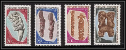 93038c Polynesie N°54+55+56+57+59 Arts Des Marquises 1967 ** MNH Cote 41 - Neufs
