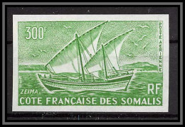 93033i Cote Française Des Somalis PA 40 Voilier Sailing Ship Zeima Bateau Boat Essai Proof Non Dentelé Imperf ** MNH  - Nuovi