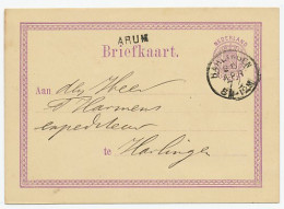 Naamstempel Arum 1877 - Lettres & Documents